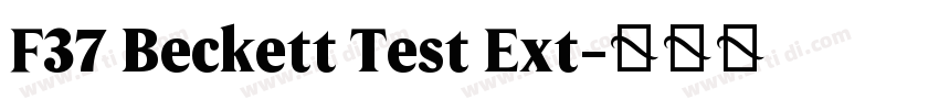 F37 Beckett Test Ext字体转换